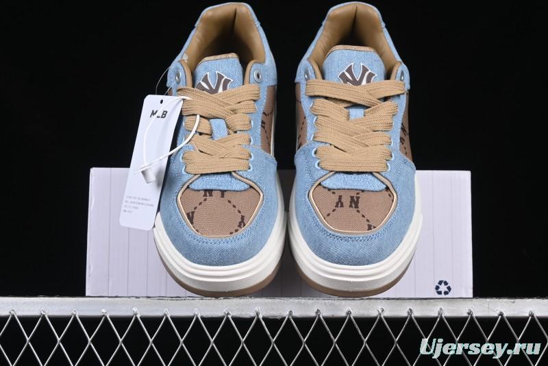 New York Yankees MLB Chunky Liner Dia Monogram Thick Sole Casual Running Shoes - 3ASXCLJ4N50BLS