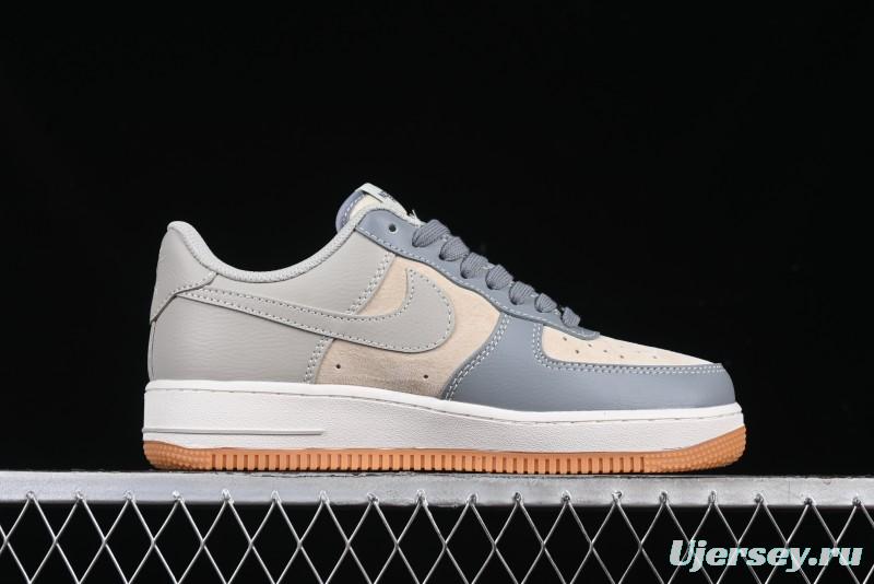 Nike Air Force 1 '07 Low The North Face Collaboration Light Blue Gum Sole Low-Top Casual Sneakers - DM6688-022