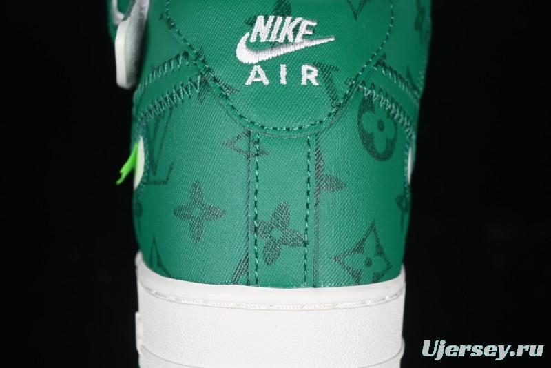 Nike Air Force 1 '07 Mid Casual Sneakers in Green - LL0222-002