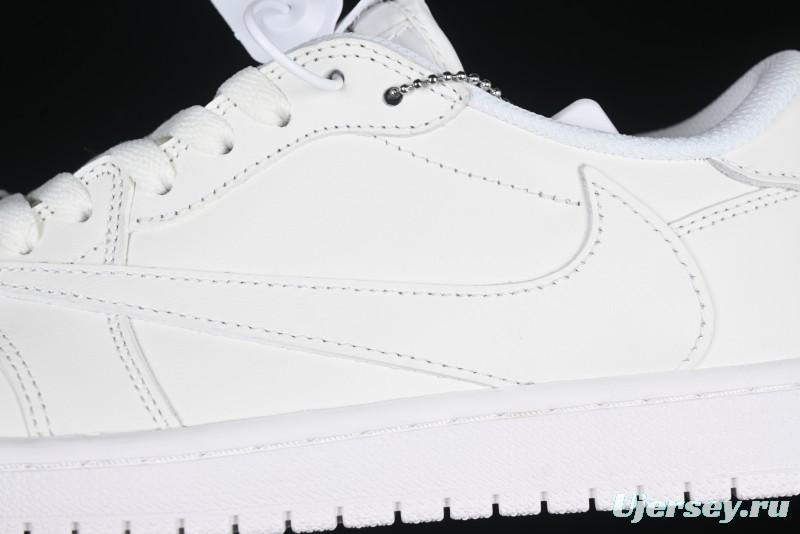 Nike Travis Scott x Air Jordan Low OG SP AJ1 Retro Sneakers in Pure White - TD1228-111