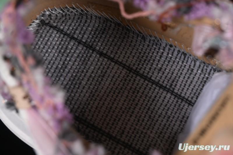 SMILEREPUBLIC SMILE Canvas Sneakers with Cut Wool Fringe and Unique Weaving - G.D4