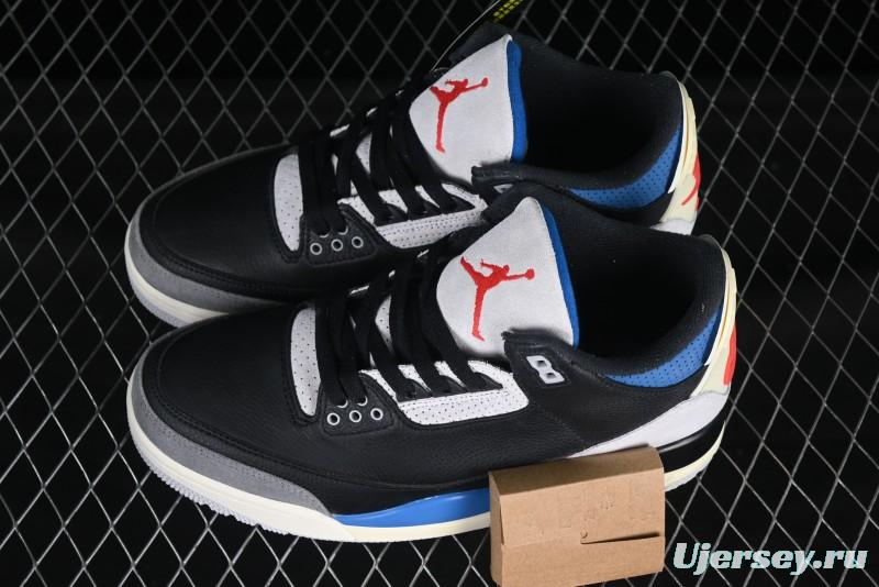 Nike Air Jordan 3 OG "Rare Air" Retro Basketball Shoes with Reverse Swoosh Design - IB8967-004