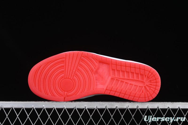 Nike Air Jordan 1 Low "White Black Gym Red" Retro Casual Sneakers - IB8971-106