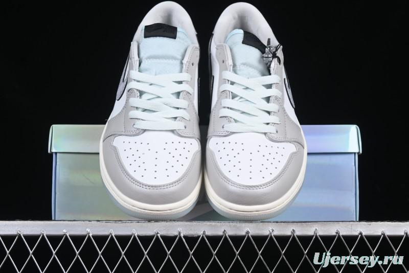Nike Air Jordan 1 Low OG CNY AJ1 Snake Year Limited Silver Snake Low-Top Retro Basketball Shoes - HF3144-100