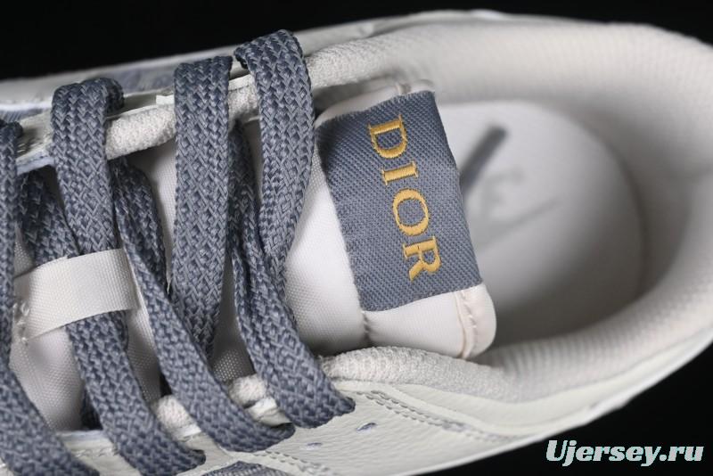 Nike SB Dunk Low Dior x Stone Island Triple Collaboration - Anniversary High-End Custom Low-Top Casual Sneakers - DM6868-043