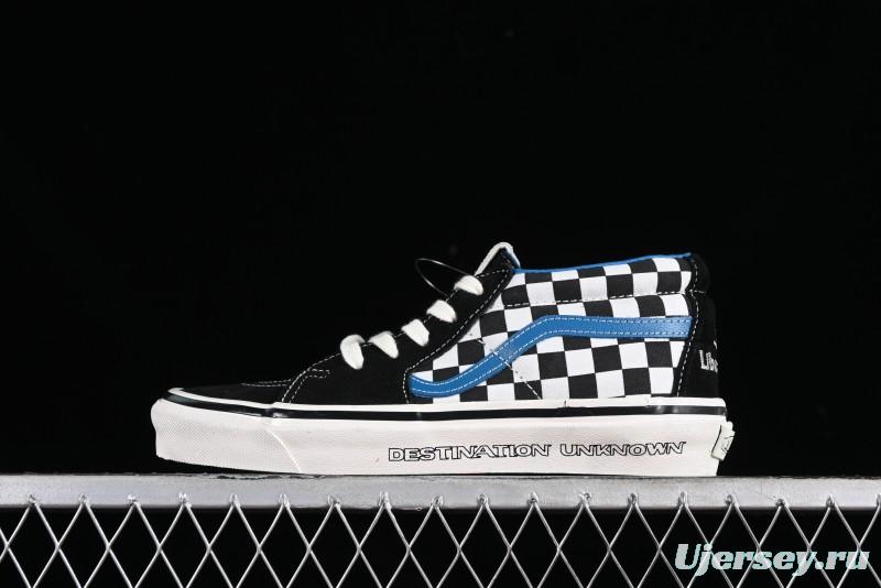 Vans SK8-Mid x Liberaiders Origami Checkerboard Mid-Top Casual Skate Shoes - VN0A3TKNQXH