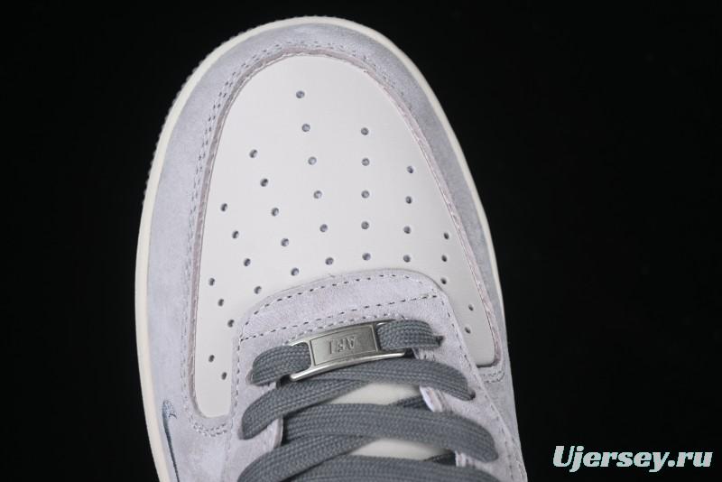 Nike Air Force 1 '07 Low The North Face Collaboration Grey Pigskin Grey Sole Low-Top Casual Sneakers - XZ6188-915