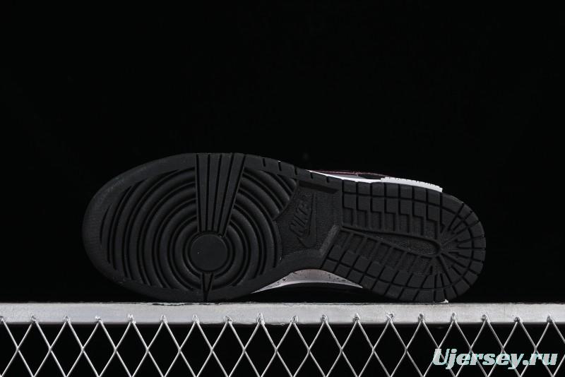 Nike Dunk Low Panda Prank Universe Exploration - Black Purple SB Strap Low Top Casual Skate Shoes - DV0831-002