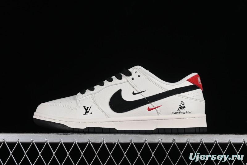 Nike Dunk Low LV Collaboration - Black Lamborghini SB Low Top Casual Sneakers - FC1688-190