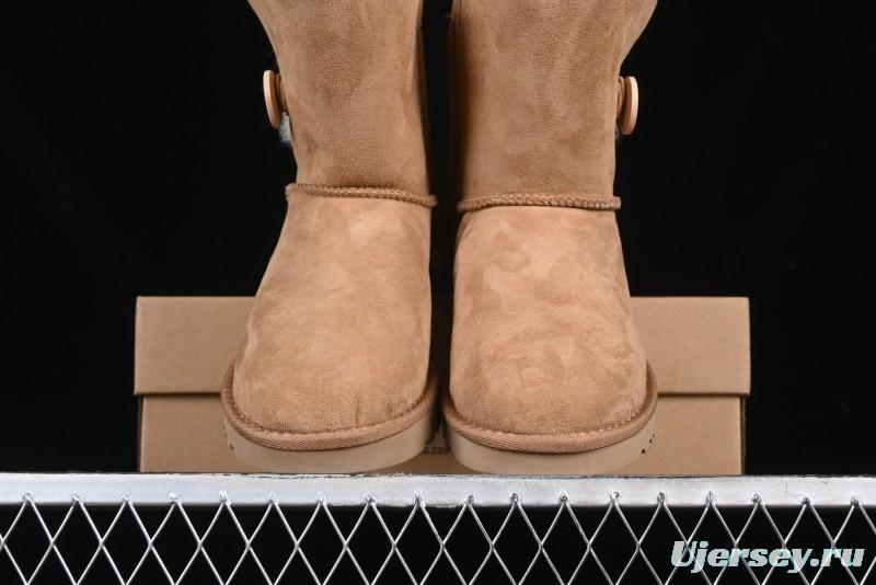 UGG Official Classic Button Sheepskin Snow Boots - 1016226 Chestnut