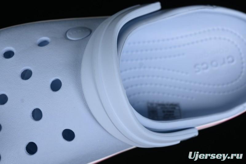 Crocs Crocband Platform Rainbow Comfortable Thick-Soled Clogs - B.D4