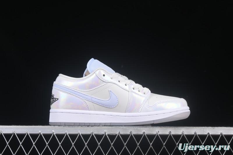 Nike Air Jordan 1 Low "Year of the Snake 2025" Retro Basketball Shoes with Pearl Iridescent Finish - HF4080-001