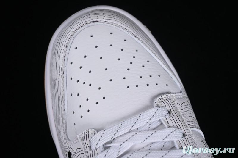 Supreme x Nike Dunk Low SB Casual Skate Shoes with Zoom Air Cushion - XD6188-034