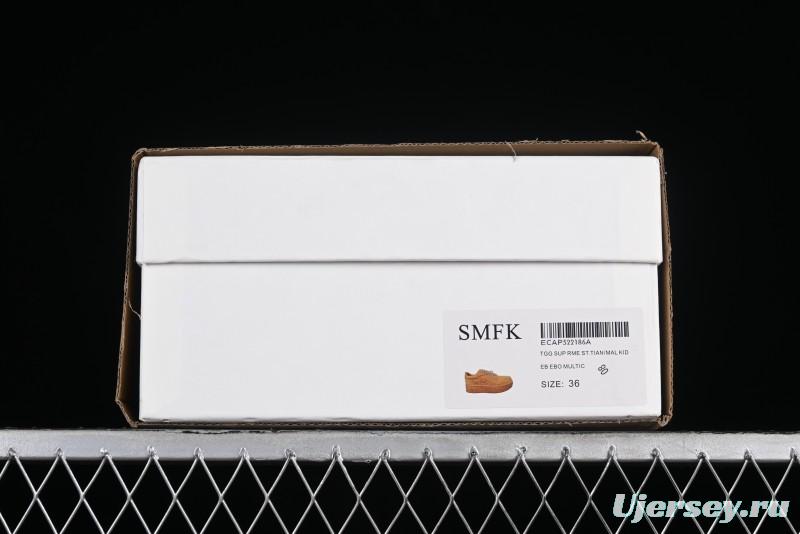 SMFK Comfortable Chunky Sole White Sneakers - T.D4