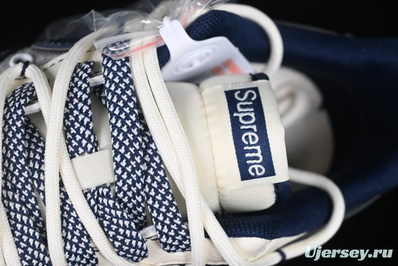 Nike Air Force 1 '07 Low Supreme Collaboration Beige Blue Low-Top Casual Sneakers - DM6688-018