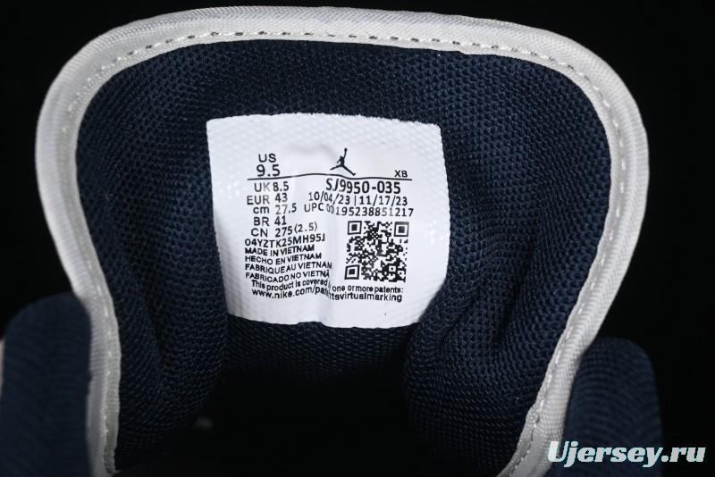 Nike Air Jordan 1 Low Stussy Collaboration Blue Suede Retro Basketball Shoes - SJ9950-035