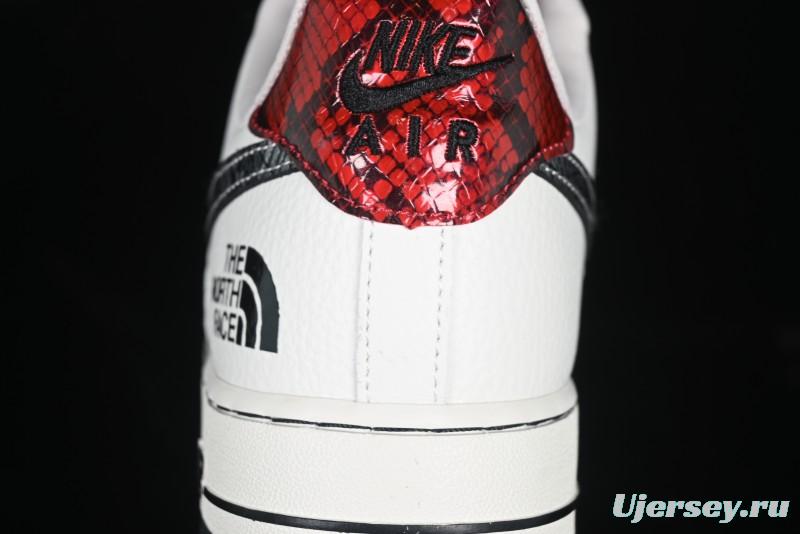 Nike Air Force 1 '07 Low The North Face Collaboration Year of the Snake Limited Edition Silver Snake Casual Sneakers - CH6336-521