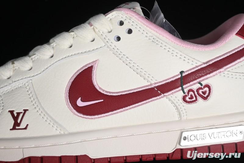 Nike SB Dunk Low Valentine's Day Limited Edition - Cherry Valentine Anniversary High-End Custom Low-Top Casual Sneakers - XX2025-312