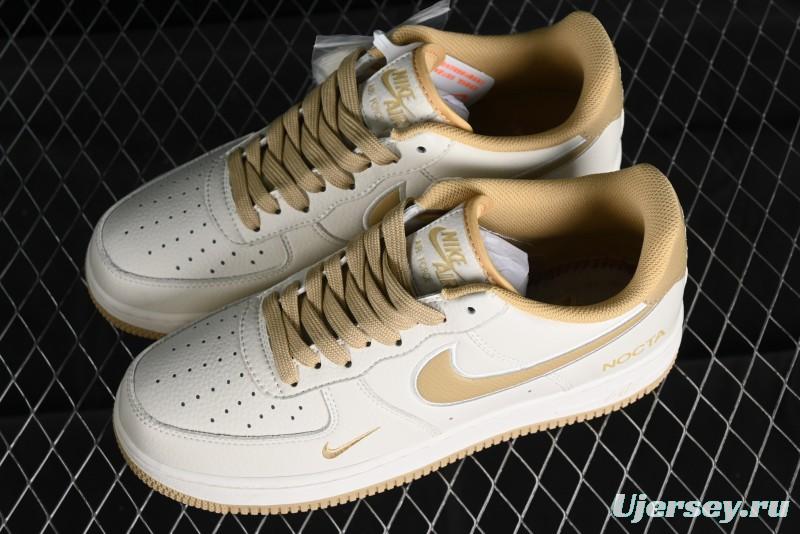 Nike Nocta x Nike Air Force 1 '07 Low Casual Sneakers with Reflective Details and Full-Length Air Cushion - NO0224-028