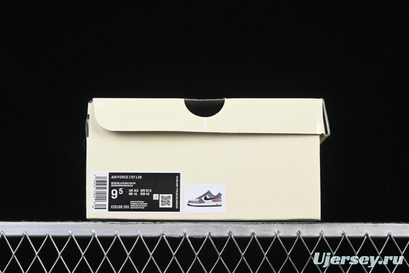 Nike Air Force 1 '07 Low Supreme Collaboration Sneakers in Blue Grey - XZ6188-385