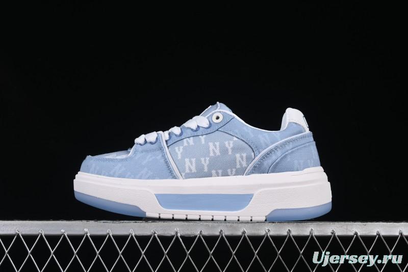 New York Yankees Chunky Liner Mid Denim Monogram Platform Sandals - 3ASXD065N50BLS