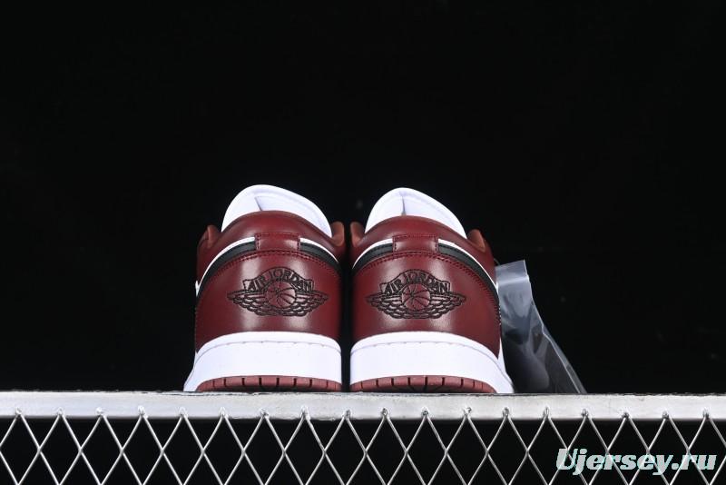 Nike Air Jordan 1 Low AJ1 White University Red Casual Sneakers - HF3148-102