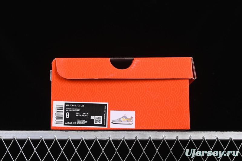 Nike Air Force 1 '07 Low Year of the Snake Limited Edition Golden Snake Scale Low-Top Casual Sneakers - XZ2025-688