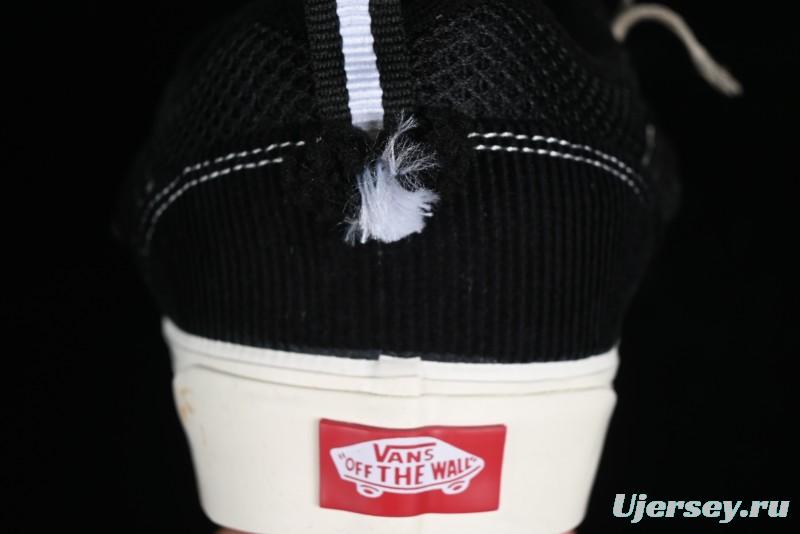 Vans Knu Skool Dragon Whisker Black Blue Slip-Resistant Cushioned Casual Low-Top Sneakers - VN0AUAK335