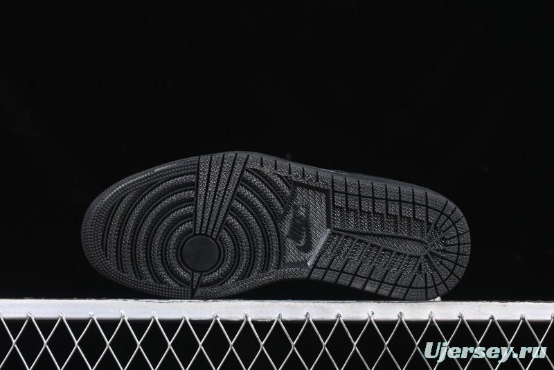 Nike Travis Scott x Fragment Design x Air Jordan 1 Low OG SP AJ1 Year of the Snake Limited Black Snake Web Low Top Casual Sneakers - CH6336-018