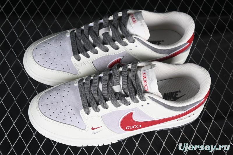 Nike SB Dunk Low Gucci x Stone Island Triple Collaboration Anniversary Custom Low-Top Casual Sneakers - DJ2024-124