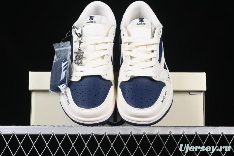 Nike Travis Scott x Fragment Design x Air Jordan 1 Low OG SP AJ1 Burberry Collaboration - BB6588-312