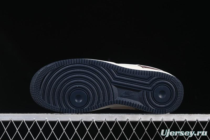 Nike Air Force 1 '07 Low Stussy Collaboration White Blue Chocolate Low-Top Casual Sneakers - KK1988-061