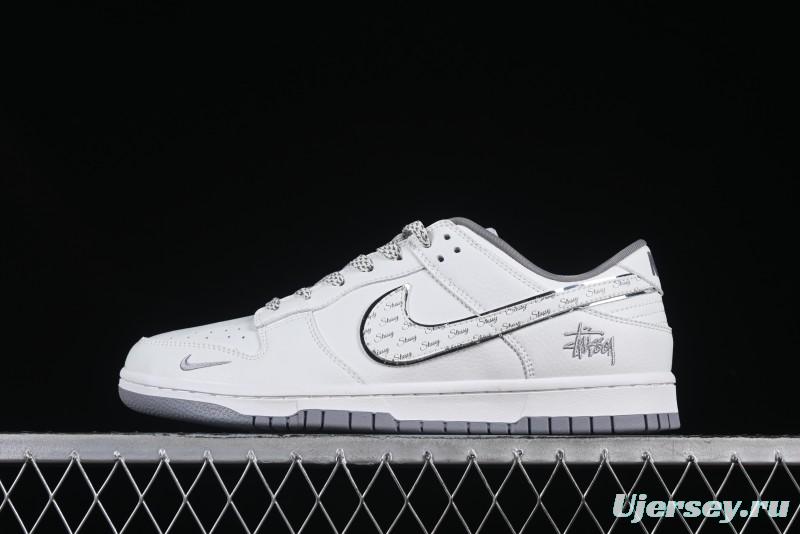 Nike SB Dunk Low Stussy Anniversary Custom Low-Top Casual Skate Shoes - CS1688-103