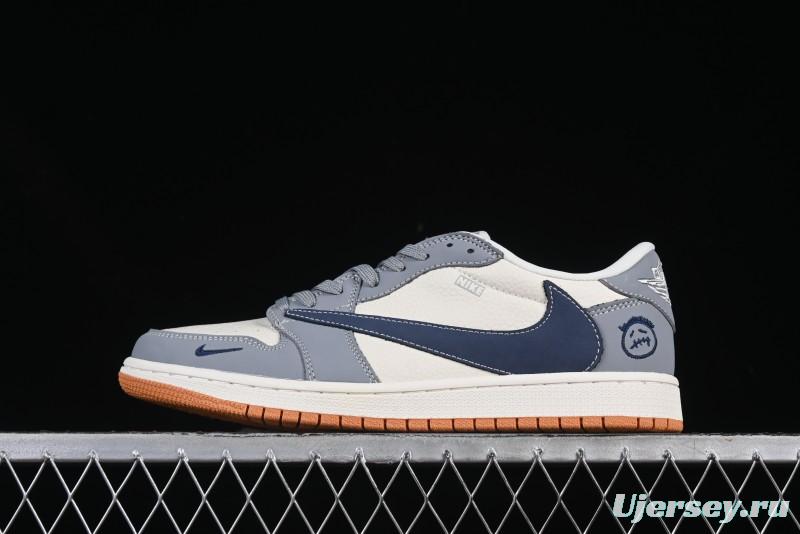 Nike Travis Scott x Fragment Design x Air Jordan 1 Low OG SP AJ1 Retro Sneakers - LD2025-005