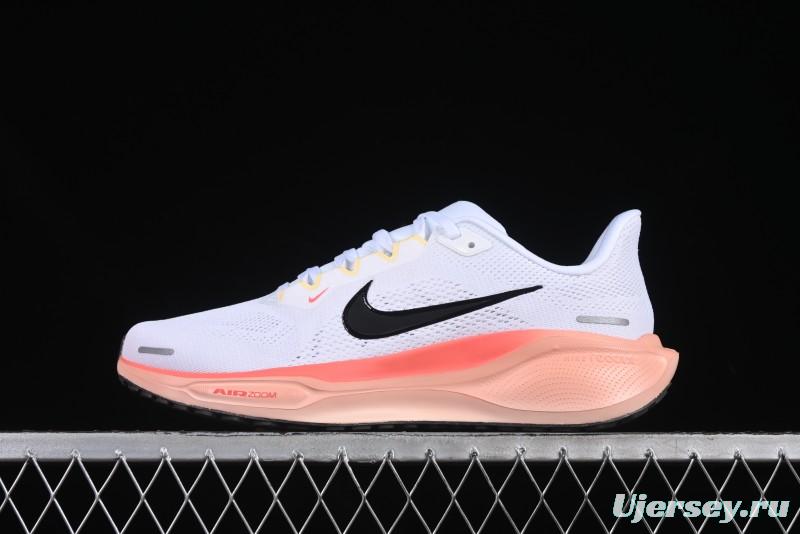 Nike Air Zoom Running Shoes - White/Coral Gradient