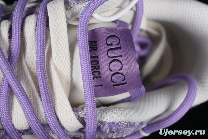Nike Air Force 1'07 Low "Purple Star" Custom Casual Sneakers - BD7700-220