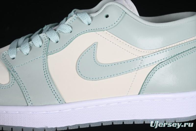 Nike Air Jordan 1 Low AJ1 Amber Green Low-Top Casual Sneakers - HF4078-100