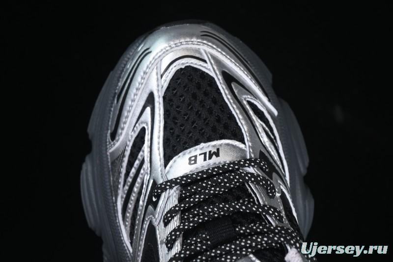 New York Yankees MLB Winner Chunky Height Increasing Thick Sole Running Shoes - 3ASHWD15N50BKS