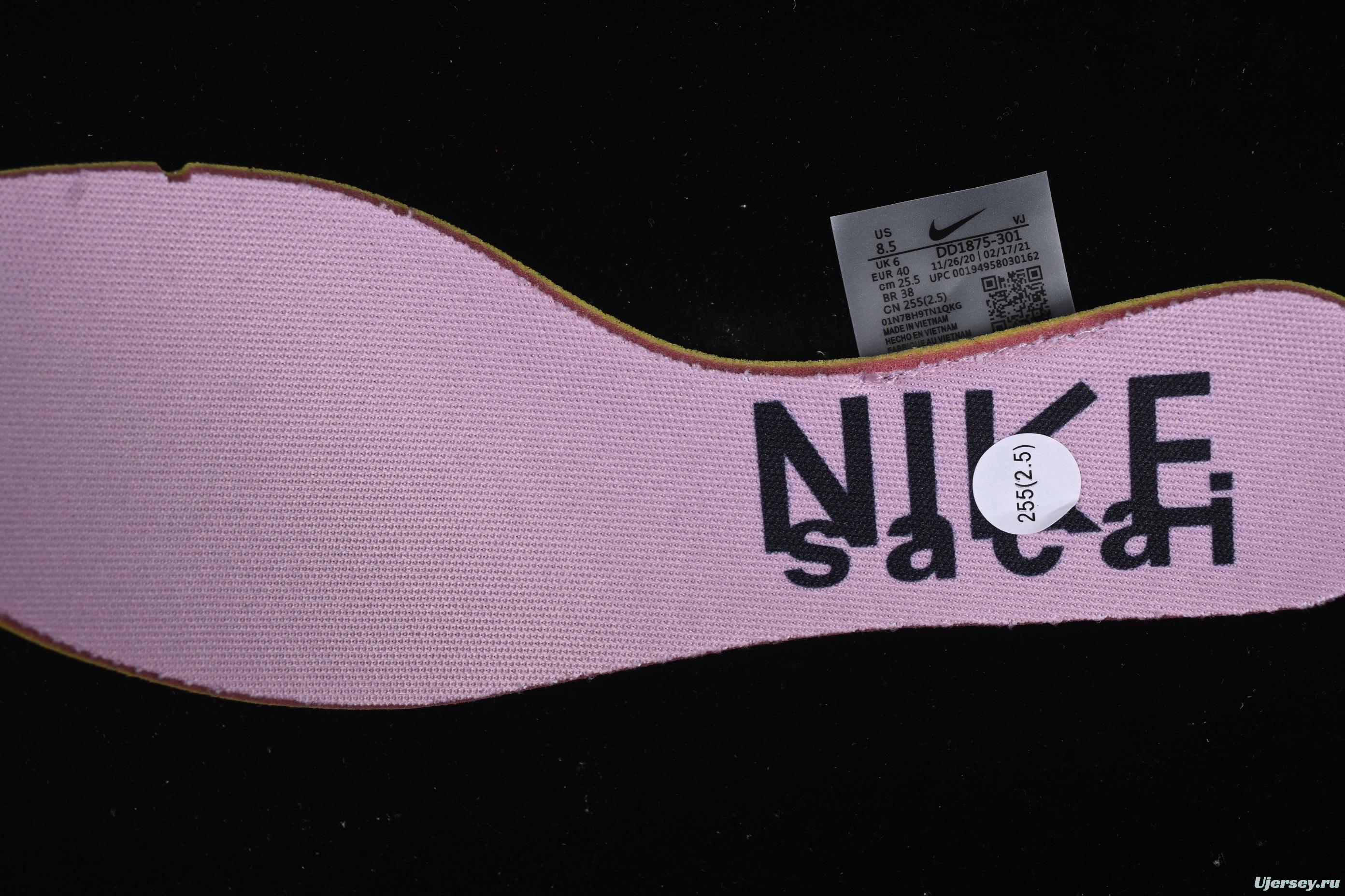 Nike x Sacai VaporWaffle "Pink/Sail" Women's Sneakers