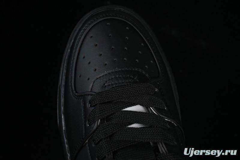 NY Yankees Black Leather Sneakers – Bold Orange Logo Edition