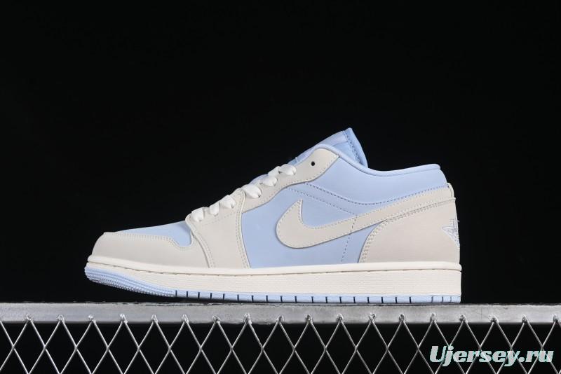 Nike Air Jordan 1 Low "Hydrogen Blue" Casual Sneakers with Retro Design - IB4003-407