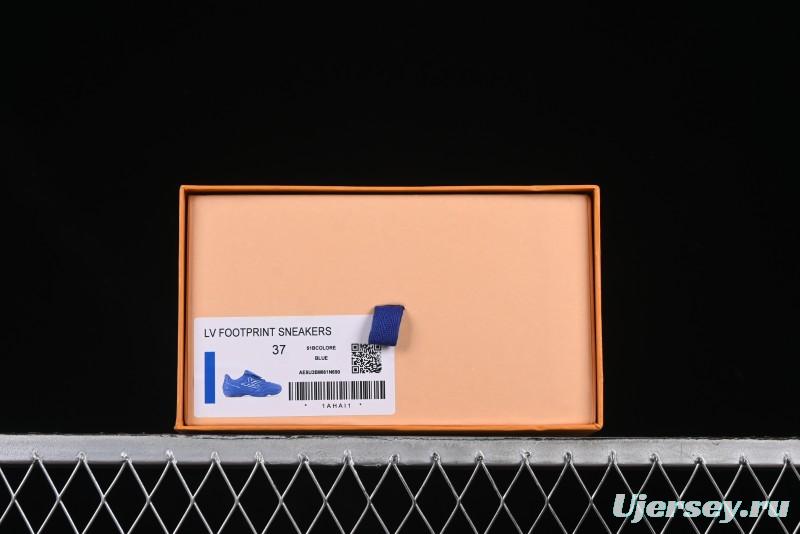 Louis Vuitton Footprint Soccer Low-Top Lifestyle Sneakers Blue - AJF6