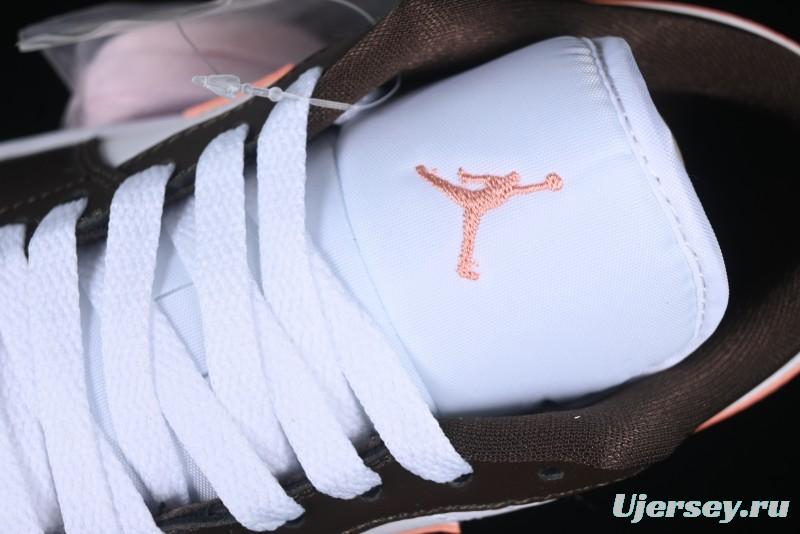 Nike Air Jordan 1 Low AJ1 Mocha Pink Casual Lifestyle Sneakers - DC0774-182