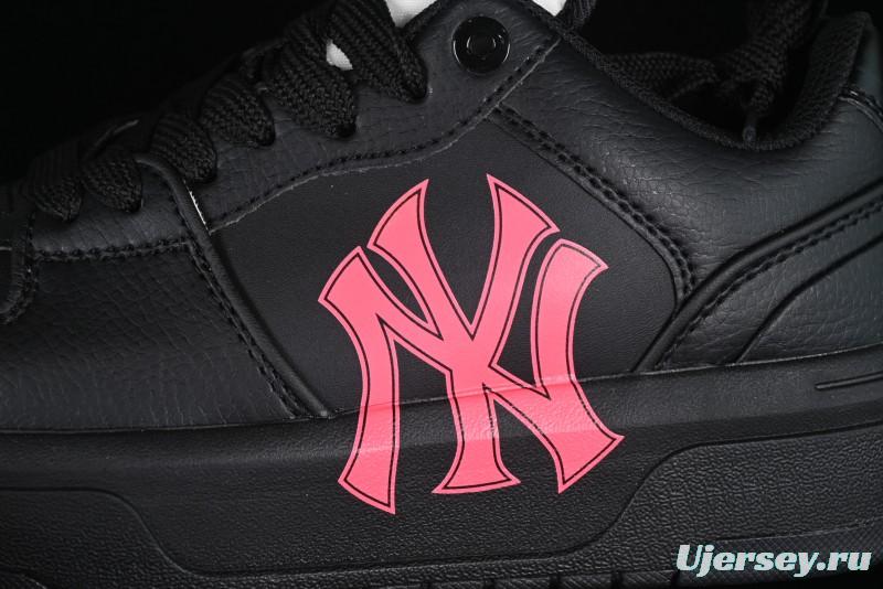New York Yankees MLB Chunky Liner Custom Platform Sneakers in Neon Pink - 3ASXCA12N50WHS