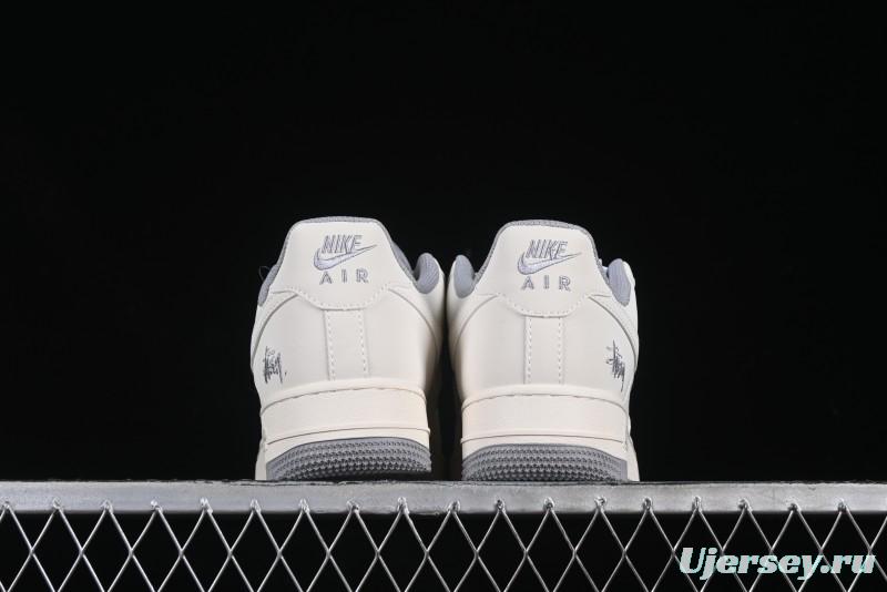 Nike Air Force 1 Low x Stussy "Light Bone and Grey" – Premium Collaboration Sneakers