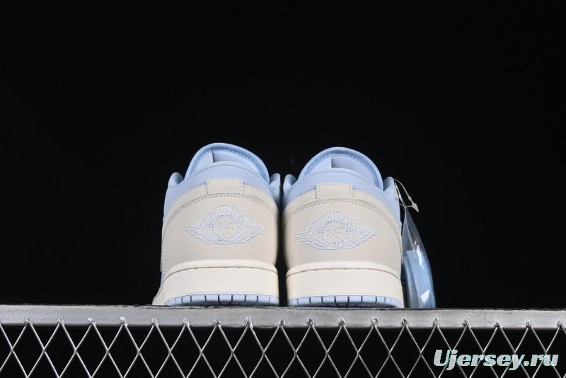 Nike Air Jordan 1 Low "Hydrogen Blue" Casual Sneakers with Retro Design - IB4003-407