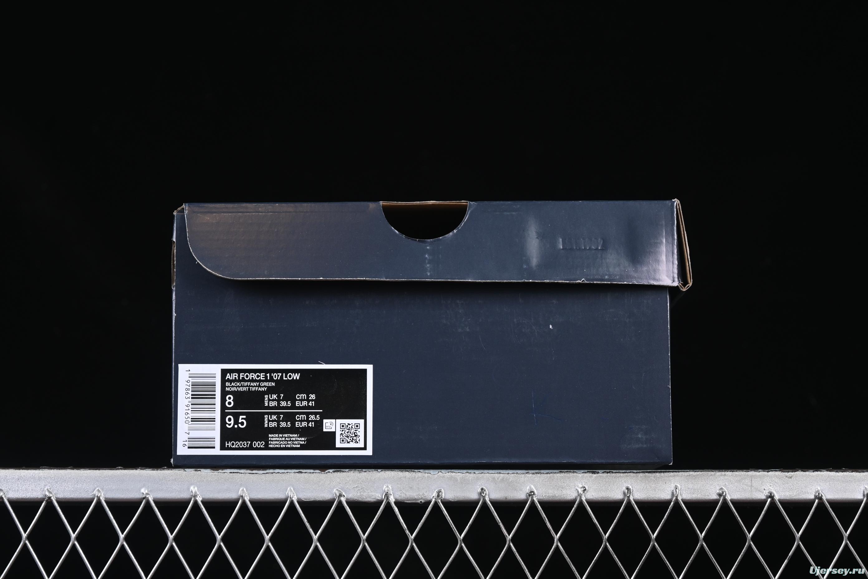 Nike Air Force 1 Low "Tiffany Blue" – Black & Aqua Classic