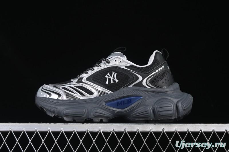 New York Yankees MLB Winner Chunky Height Increasing Thick Sole Running Shoes - 3ASHWD15N50BKS
