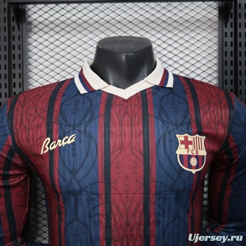 Player Version 25/26 Modernist FC Barcelona Polo Long Sleeve Jersey