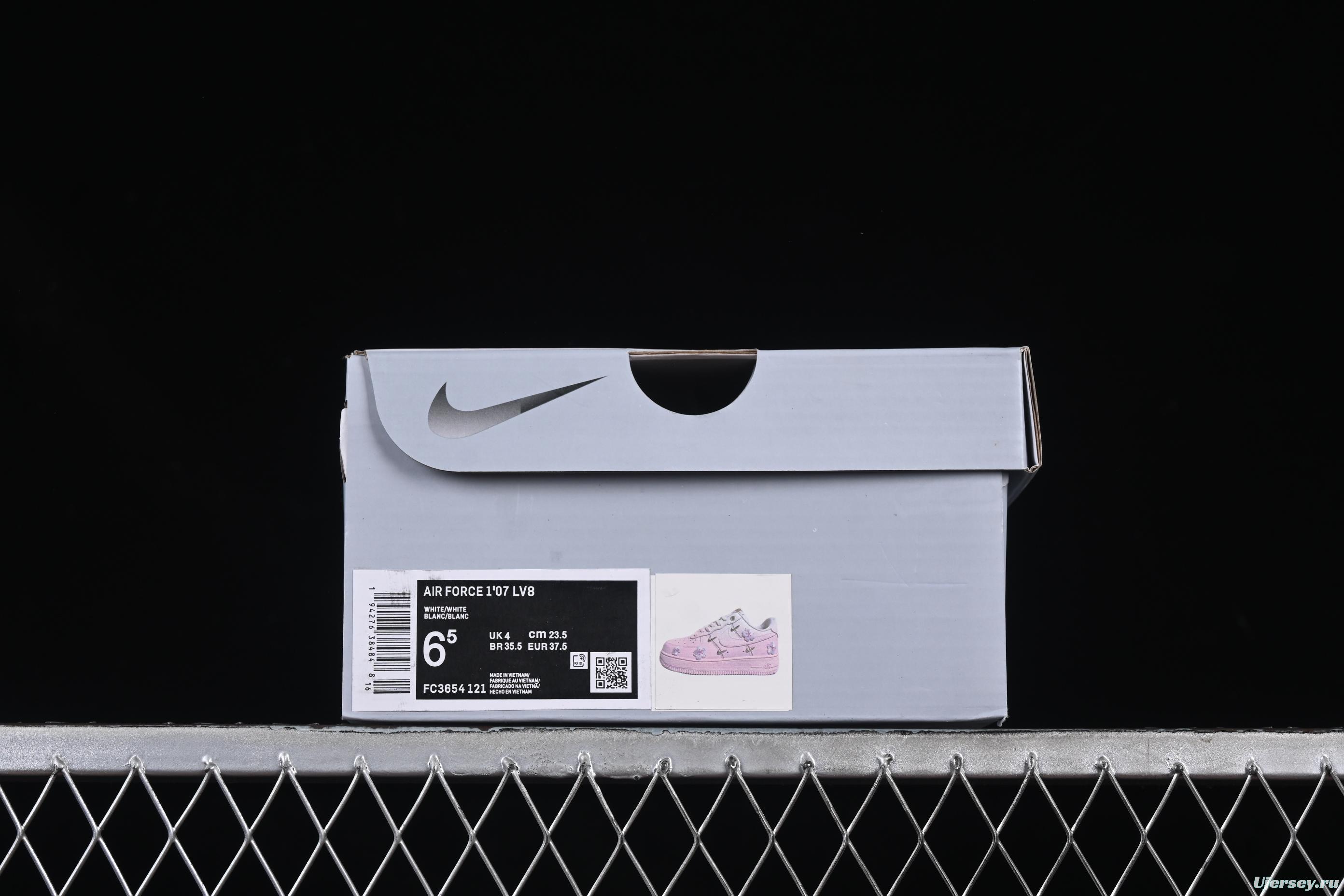 Nike Air Force 1'07 Low Casual Sneakers with Cherry Blossom Inspired Design - FC3654-121